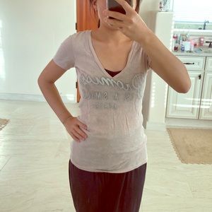 Nude V-Neck Aerie Tee